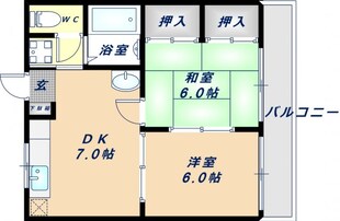 あやめ庵ハイツの物件間取画像